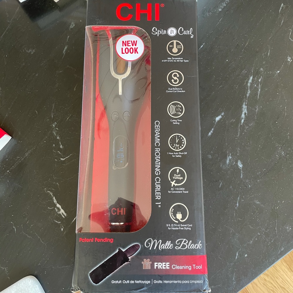 BNIB New Chi Spin N Curl Curler